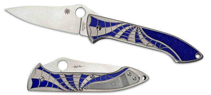 Spyderco Mike Draper Folder Ti Blue PE C171TIBLP