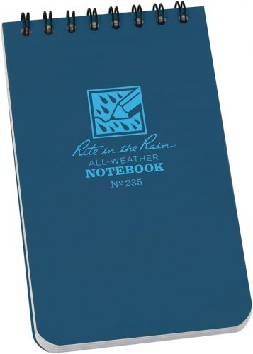 RITR235 Top Spiral Notebook 3x5 Blue