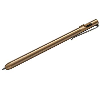 Boker Rocket Bolt-Action Brass Pen Black Ink