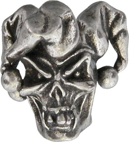 SMUKJSTP Jester Skull Bead Pewter