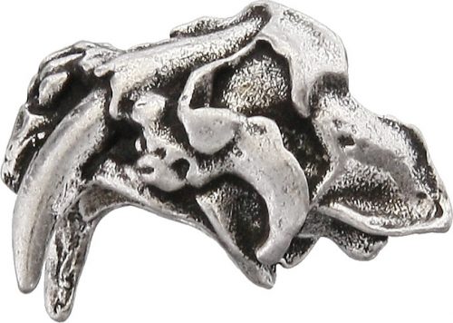 SMUKSTP Sabretooth Skull Bead Pewter