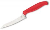 Spyderco Z-Cut Kitchen Knife Red Serr K14SRD