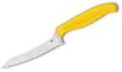 Spyderco Z-Cut Kitchen Knife Yellow Serr K14SYL