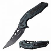 Tac-Force Assisted 3.6 in Blade Gray Aluminum Handle