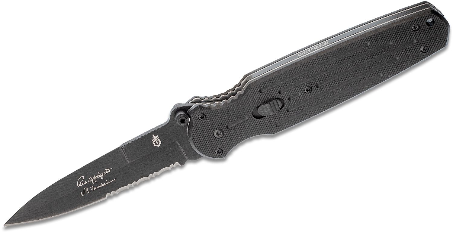Gerber Covert Assisted 3.7 in Black Combo Blade G-10 Handle