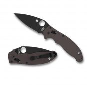 Spyderco Ex Manix 2 BK PLN Brown G10 M390 C101GPBNBK2