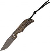 FRDPBG10BR Fred Perrin Folding Neck Knife Brown