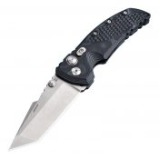 Hogue EX01 3.5 in Folder Tanto Blade Tumb Finish G10 Black