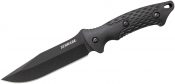 Schrade SCHF30 Fixed 5.0 in Black Blade Rubber Handle