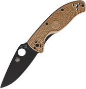 Spyderco Ex Tenacious LTW BK PLN Tan FRN C122PTNBK