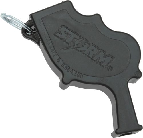 AW1BK All Weather Storm Safety Whistle Black
