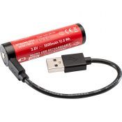 SureFire 18650 Lithium Ion Battery 3.5Ah MicroUsb Recharge