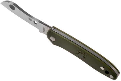 Spyderco Roadie PE Olive Green N690Co Plain Sheepsfoot Blade FRN C189PGR