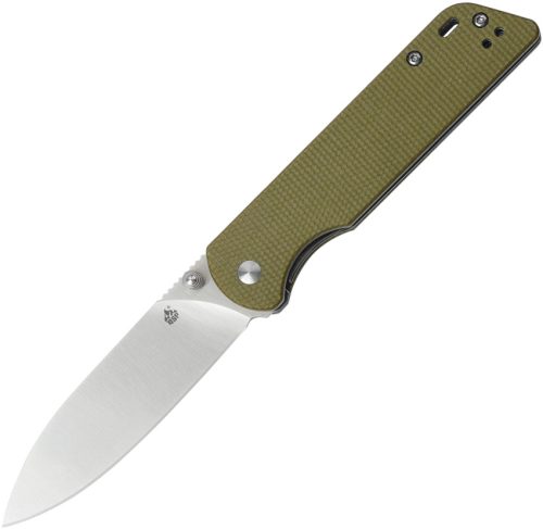 QS102G QSP Knife Parrot Linerlock Light Green Micarta