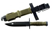 Ontario 499 M-9 Bayonet Fixed 7.0 in Black Blade OD Kraton ON6220