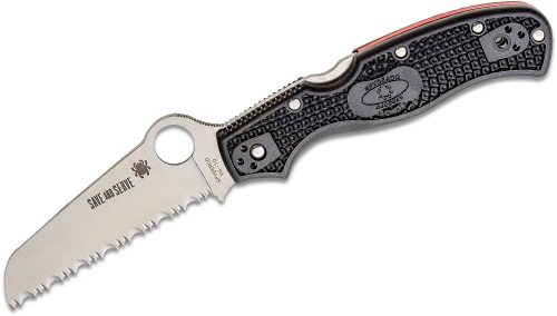 Spyderco Rescue 3 BK FRN Thin Red Line Serr C14FSBKRD3