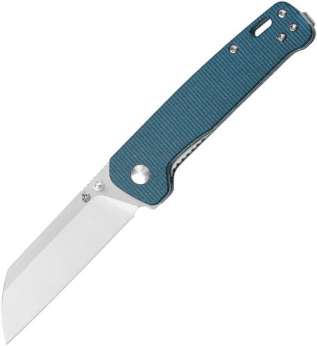 QS130H Penguin Linerlock Blue Micarta