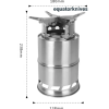 Stainless wood gasification portable stove with adjustable pot support EK2202 - Image 2