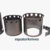 Collapsible compact titanium wood gasification stove with cross bar EK2204 - Image 4
