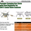 Campingmoon portable gas stove hi-power  XD-1 - Image 5