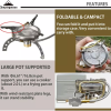 Campingmoon portable gas stove hi-power  XD-1 - Image 2