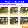 Campingmoon folding BBQ grill stove stainless steel large MT3 - Image 3