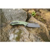 Smiths Rally Folder 3.26 in Blade OD Green G-10 Handle