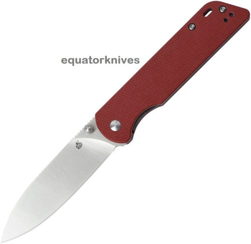 QS102E Parrot Linerlock Red Micarta