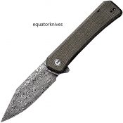 CIVC20077BDS1 Relic Linerlock Green Micarta