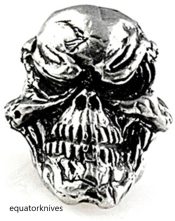 SMUKGP Schmuckatelli Co Grins Skull Bead Pewter