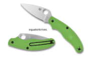 Spyderco UK PEN Knife Salt Green LW LC200N Leaf PE C94PGR