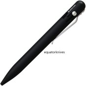 BSTN249B Bastion Bolt Action Pen Aluminum Black Pulpen