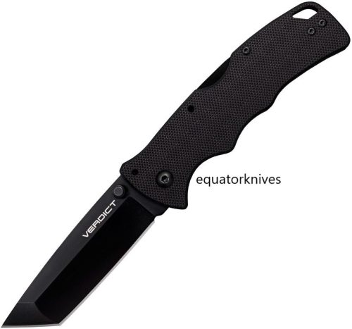 CSFLC3T10A Cold Steel Verdict Lockback Black Tanto