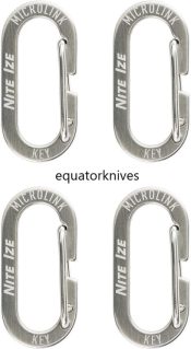 N05263 Nite Ize MicroLink Carabiner Pk 4