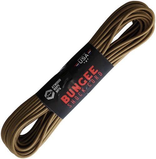 RG1321H Atwood Rope Bungee Shock Cord Tan USA per meter