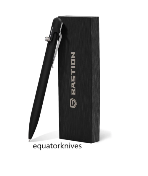 BSTN256B Bastion Slim Bolt Action Pen Black Aluminum