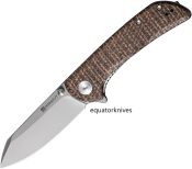 S220143 Sencut Fritch Linerlock Micarta Stonewash