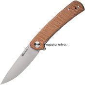 SA09D Sencut Neches Linerlock Brown Micarta Satin Finish