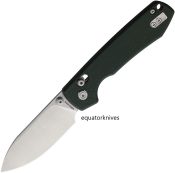 VOSRCCBVTMN Vosteed Raccoon Crossbar Lock Green Micarta Handle