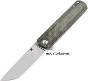 KT2020T2 Kansept Knives Foosa Folder Green Micarta Tanto