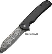 C20022BDS1 Civivi Chevalier Button Lock Damascus