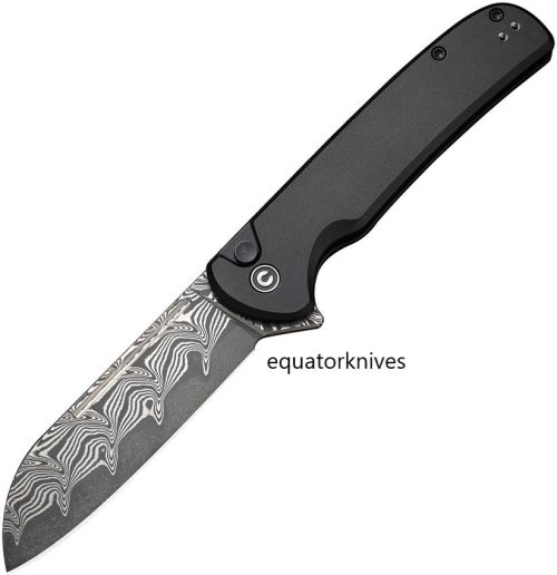 C20022BDS1 Civivi Chevalier Button Lock Damascus