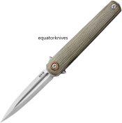 MKMFL02LGC MKM-Maniago Knife Makers Flame Light Linerlock Green