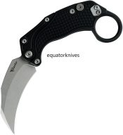 REA115 Reate Knives EXO-K Button Lock Black SW Karambit