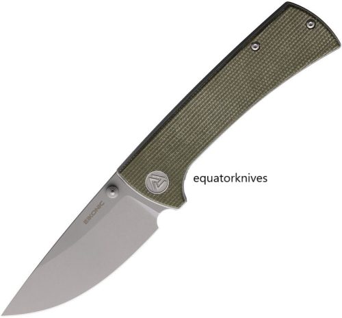 EKC101SSGN EIKONIC RCK9 Linerlock OD Green D2 Green Canvas Micarta