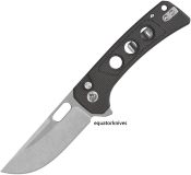 QS156A1 QSP Knife Unicorn Button Lock Brown Micarta