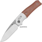 QS157C1 QSP Knife Vault Glyde Lock Tan Micarta