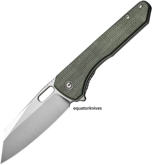 CIVC230602 Civivi Nugz Linerlock Green Micarta