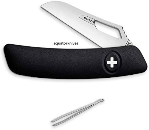 SZAGR9001010 Swiza Garden Floral Knife Black