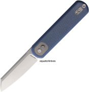 VOSA0725 Vosteed Knives Corgi Trek Lock Blue Micarta Handle